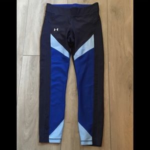 Under Armour Leggings Blue Multicolor Color Block